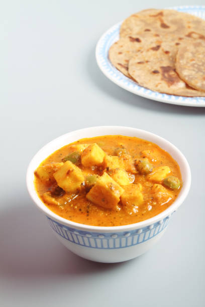 istock Home made Paneer Butter Masala with chapathi 1134821326