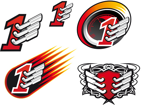 Mind Racing Symbols Racing Symbols Stock Illustration - Download Image Now - Motorsport ...