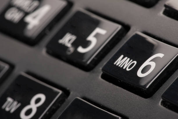 istock Dialing telephone keypad concept for communication, contact us and customer service support 1134834341