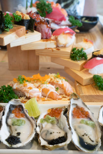 istock Fresh Oyster Sashimi in Japanese Style 1134835485