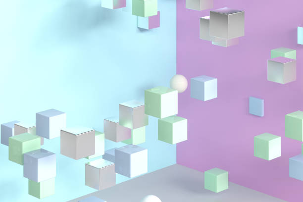 istock colorful balls and cubes, 3d rendering 1134838611