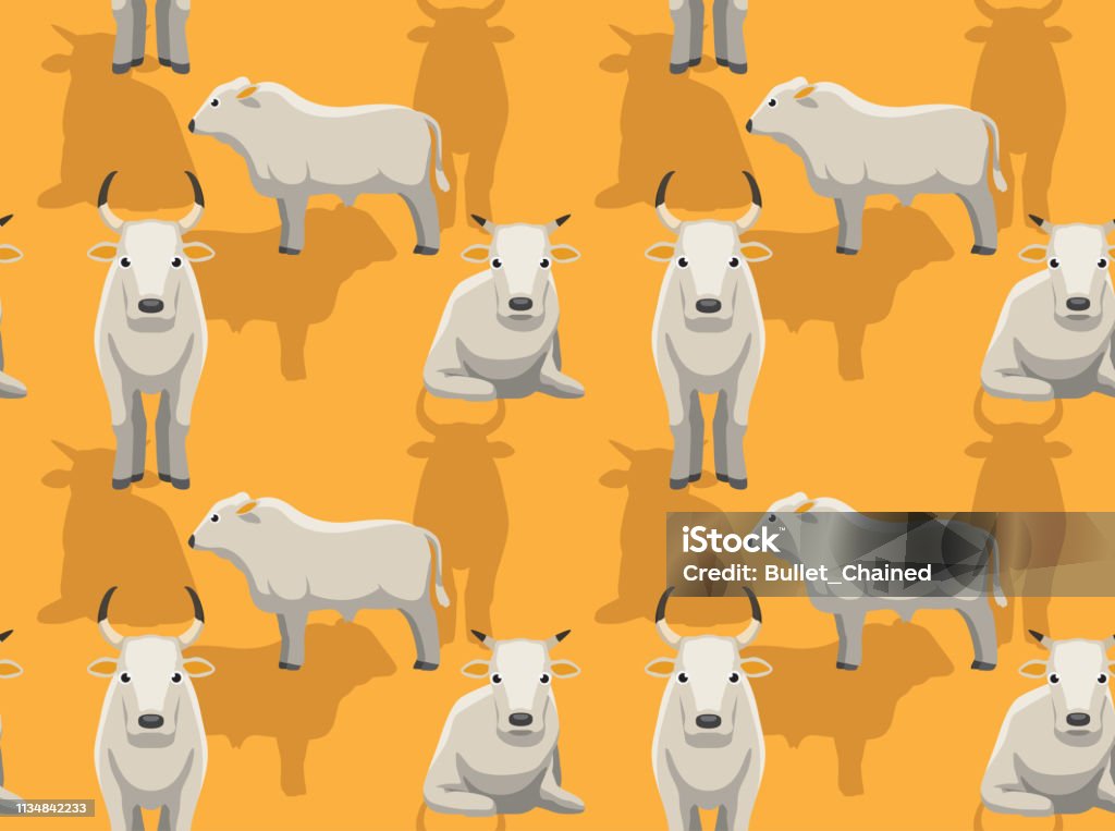 Ilustración de Vaca Chianina Fondo De Pantalla De Dibujos Animados Sin  Fisuras y más Vectores Libres de Derechos de Toro - Animal - iStock