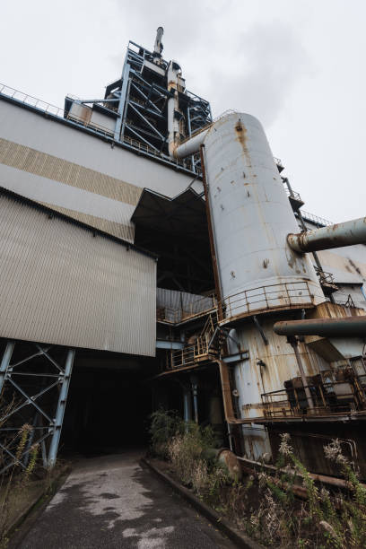 istock Industrial buildings in abandoned factory 1134842632