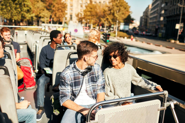 istock Open Top Bus Tour In The City 1134847625