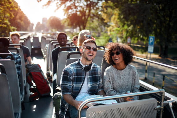 istock Open Top Bus Tour In The City 1134847632