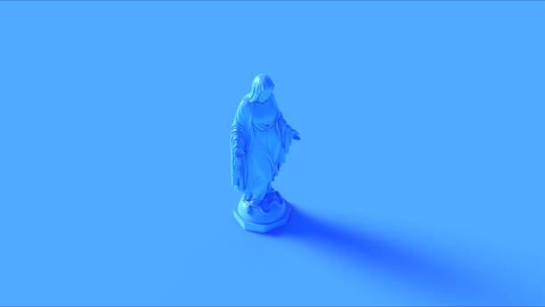 istock Blue Virgin Mary Mother of Jesus Statue 1134851380