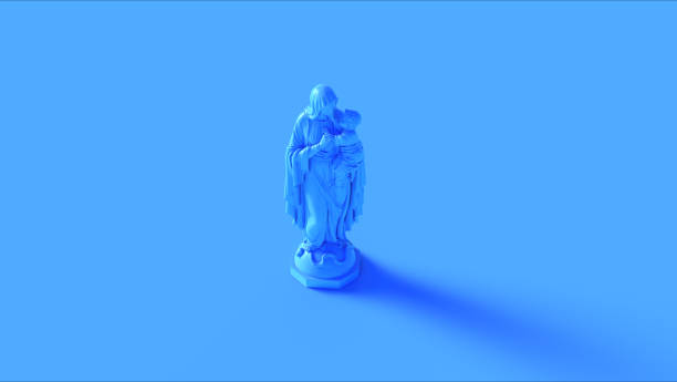 istock Blue Mary an Child Statue 1134852222