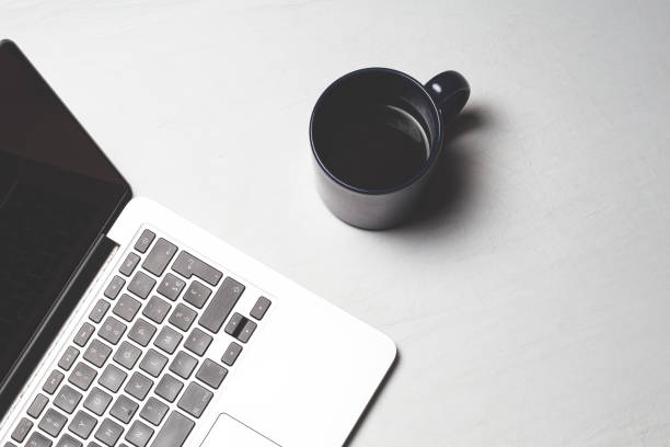 istock High Angle View Of Laptop With Black Coffee On Table 1134854725