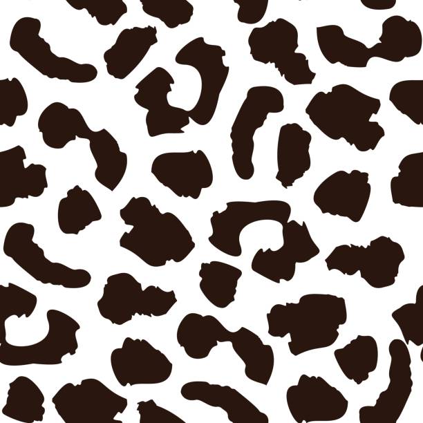 Leopard skin seamless pattern. Abstract animal fur wallpaper. Leopard skin seamless pattern. Abstract animal fur wallpaper. Monochrome black and white backdrop. Wild african cats repeat illustration. Concept trendy fabric textile design black and white cheetah print stock illustrations
