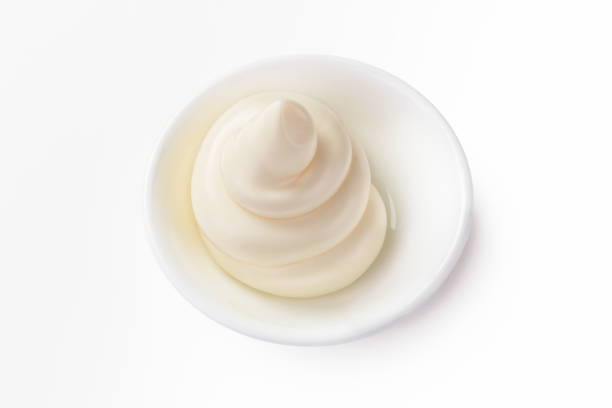 istock mayonnaise in a dish on wooden table 1134864179