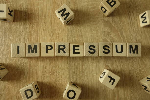 istock Impressum word from wooden blocks 1134864187