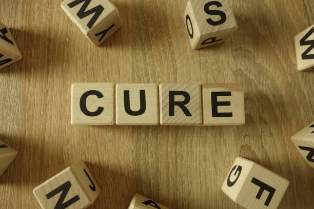 istock Cure word from wooden blocks 1134864496