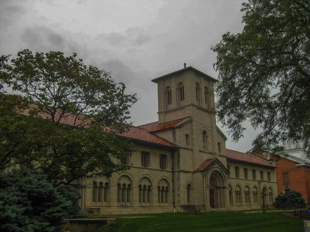 University building of a high ranked university in Oberlin Ohio. The building on the image is Oberlin college in Ohio state a private university