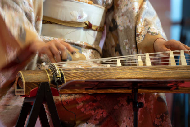 istock Koto japanese harp 1134868951
