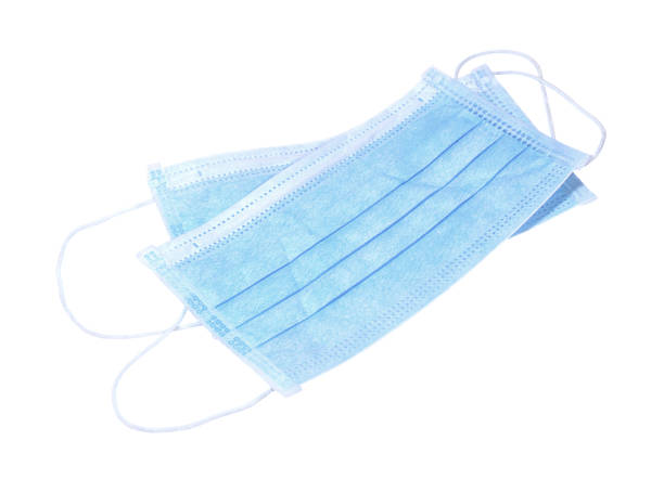 istock Medical face masks on white background 1134872916