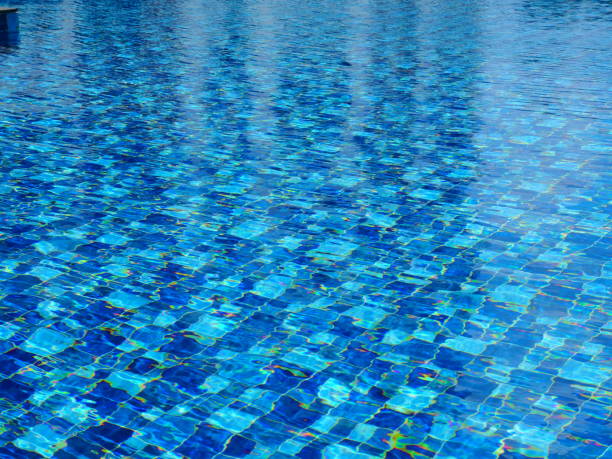 istock Blue swimming pool with stair 1134874614