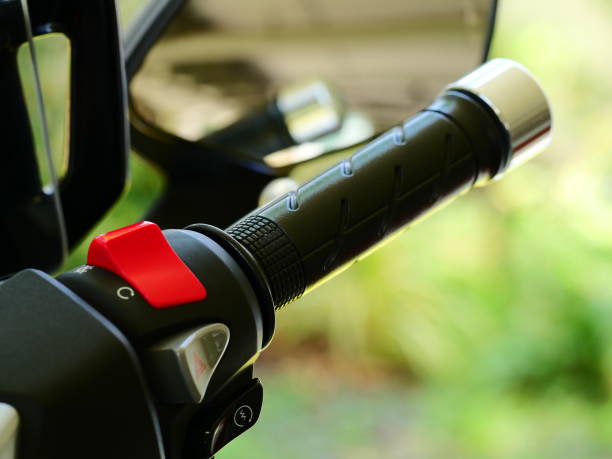 istock Motor bike Detail on off switch 1134876298