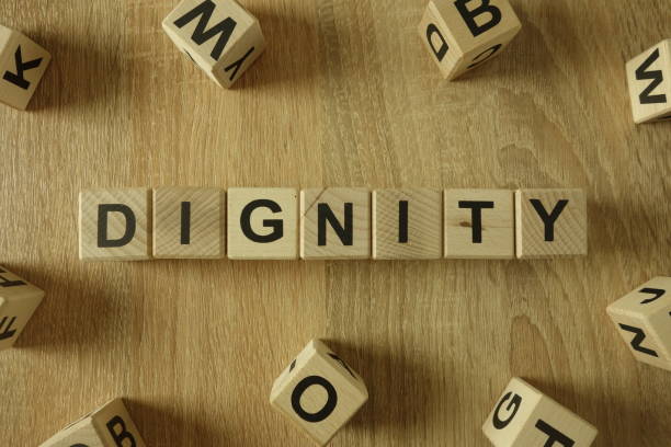 istock Dignity word from wooden blocks 1134879245