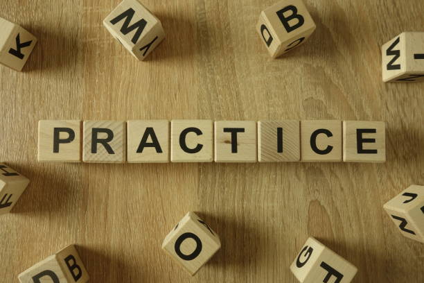 istock Practice word from wooden blocks 1134879605