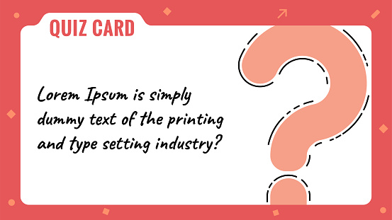 Quiz card, Question mark, Quiz game template & background, Voting, Team building activities, Questionnaire