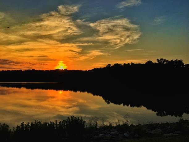 Sunset at Centennial Park, Ellicott  City, in Maryland, USA The picture was shot by me during my visit to Washington DC in last summers ellicott city maryland stock pictures, royalty-free photos & images