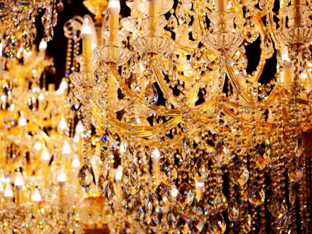 istock Luxury crystal chandelier lamp 1134884190