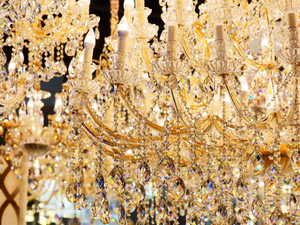 istock Beautiful crystal chandelier lamp 1134884240