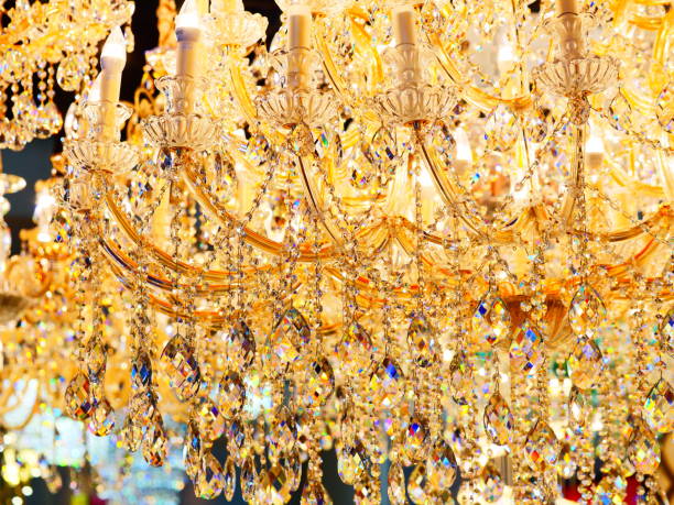 istock Luxury crystal chandelier lamp 1134884264