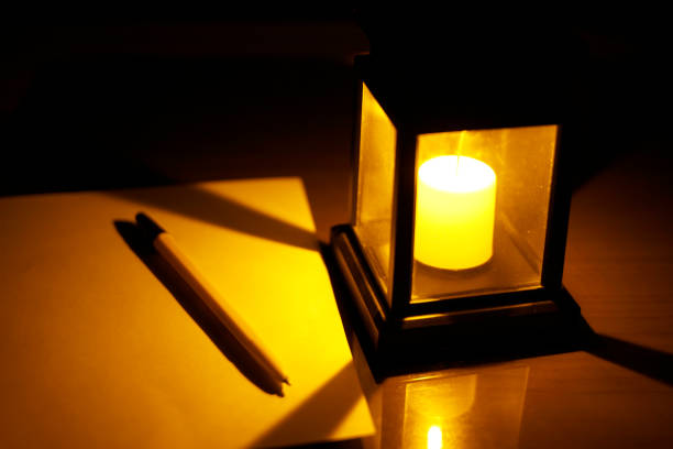 istock Lamp and a piece of paper 1134886373
