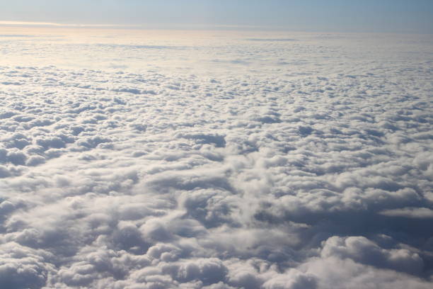 istock Panorama of clouds seen from the plane 1134887571