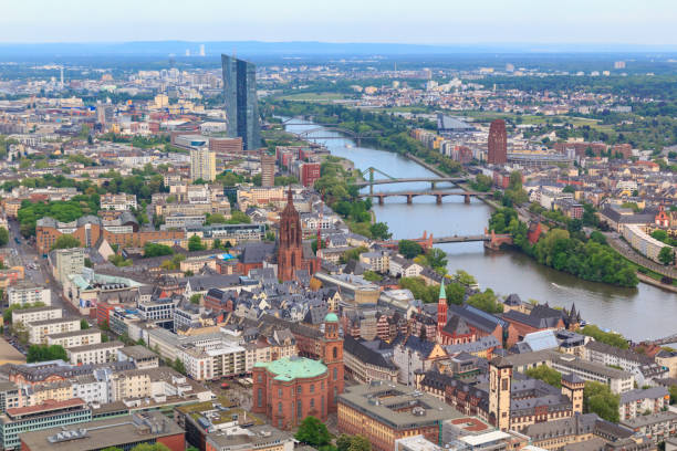 istock Frankfurt aerial city view 1134887715