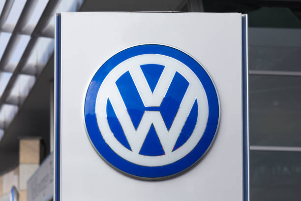 vw sign in bonn germany bonn, North Rhine-Westphalia/germany - 19 10 18: vw sign in bonn germany bonn photos stock pictures, royalty-free photos & images