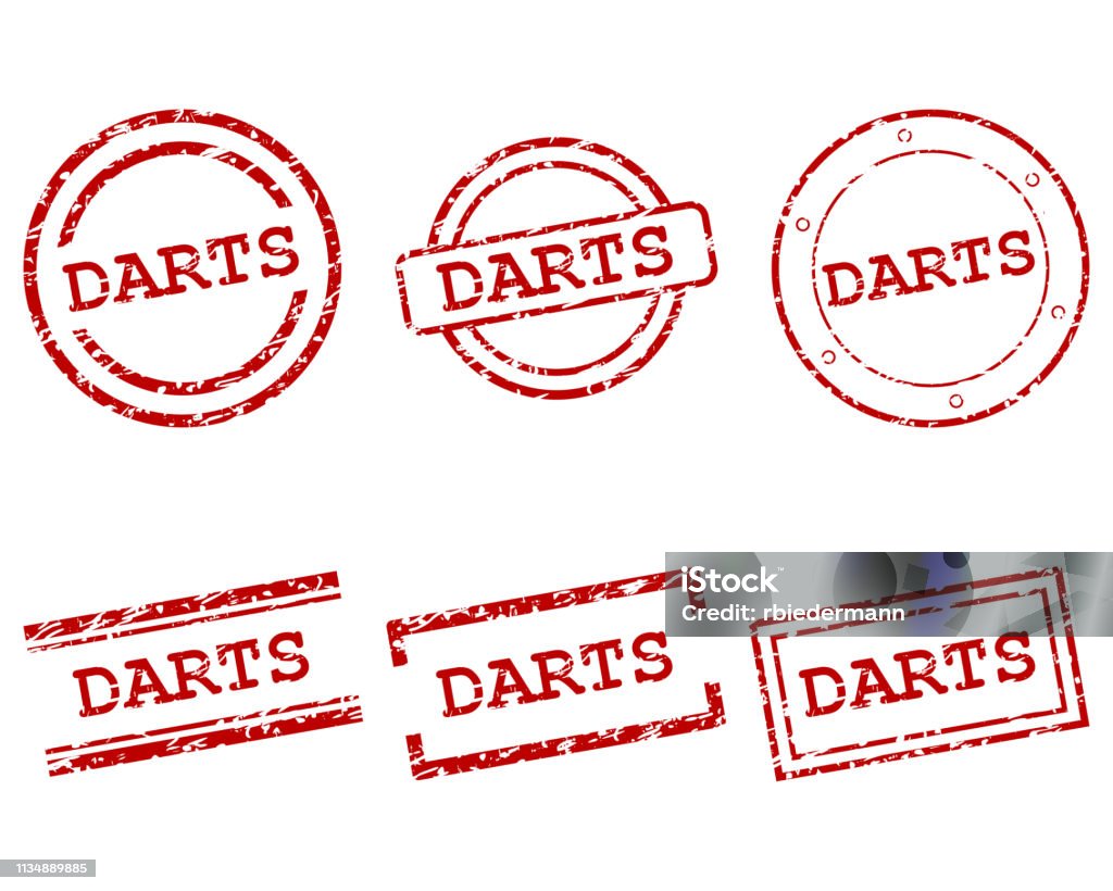 Darts stamps Business stock vector