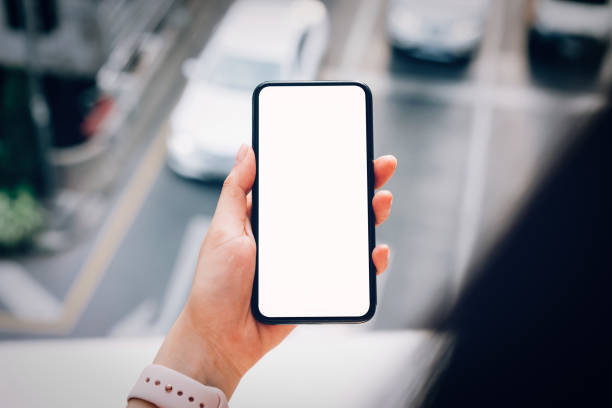 istock Woman holding a smartphone. using cell phone on lifestyle. Technology for communication concept. 1134890218