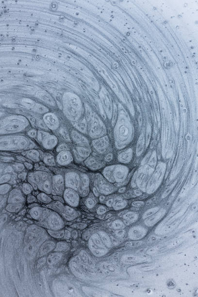 istock Mix of a white and black paint 1134894150
