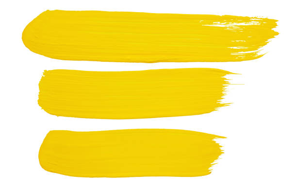 istock strokes of yellow paint 1134894255