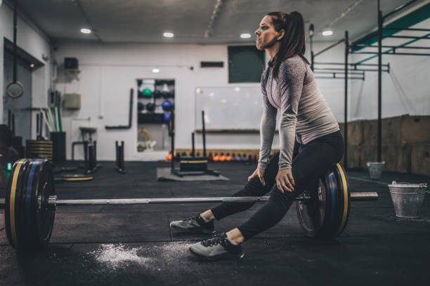 istock Woman is tired from exercising 1134895967