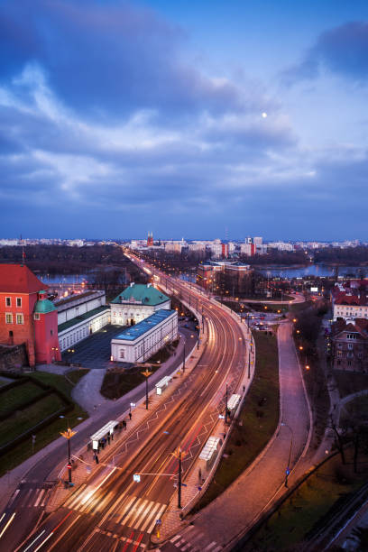 istock Solidarity Avenue at Dusk in Warsaw 1134896743