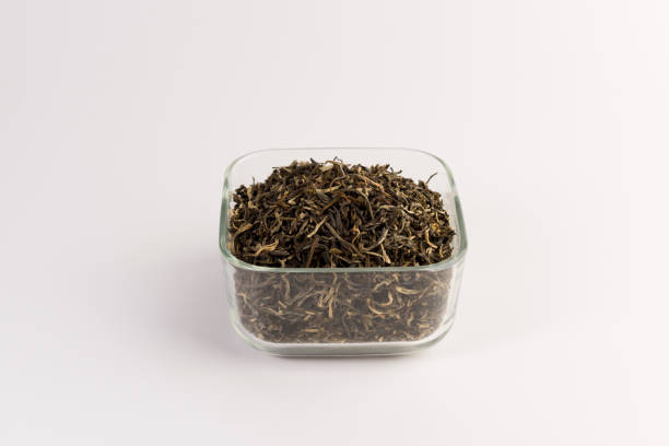istock green tea in the transparent bowl isolated on white background 1134900149