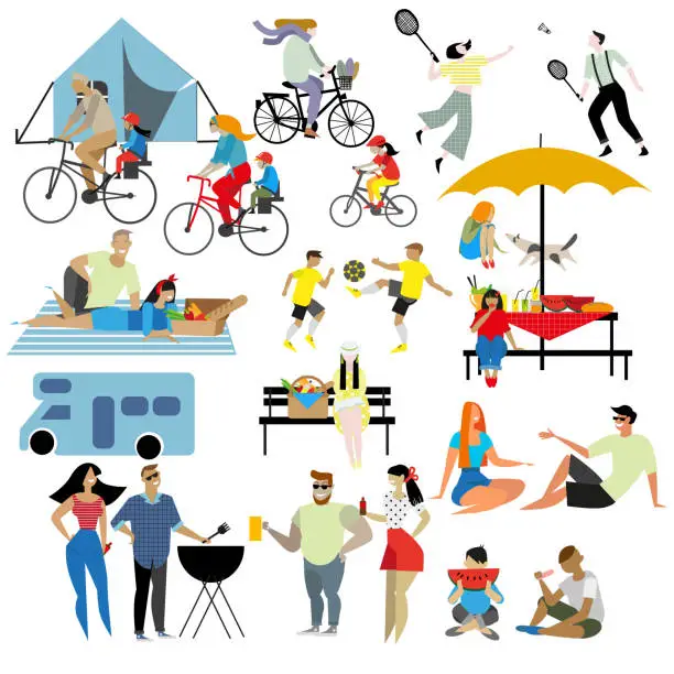 Vector illustration of Picnic