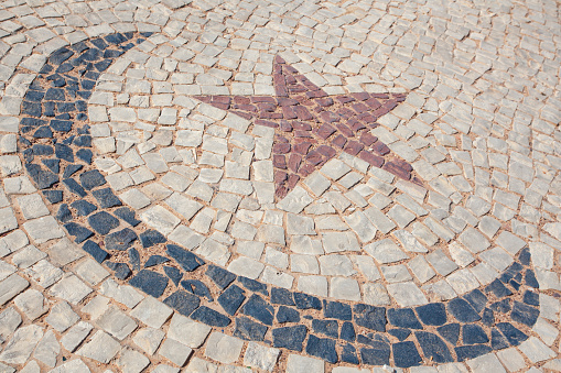 The city of Canoa Quebrada, located in the coastline of the northeast state of Ceara, in Brazil, is know worldwide with a symbol of a star and moon.