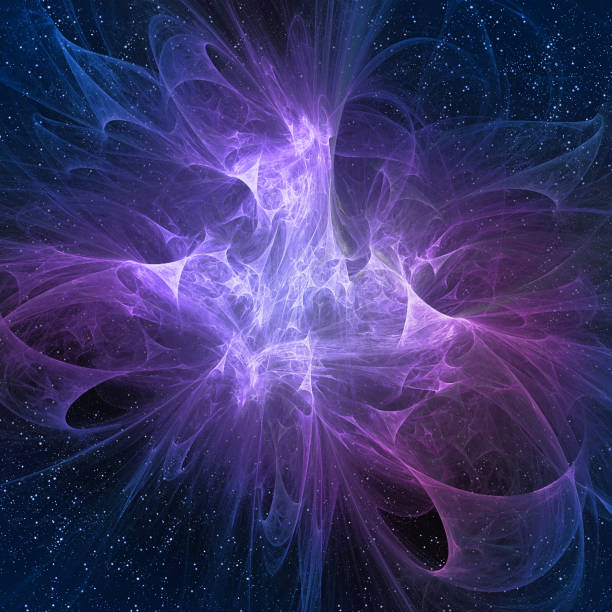 istock Blue and purple space - abstract background. 1134905235