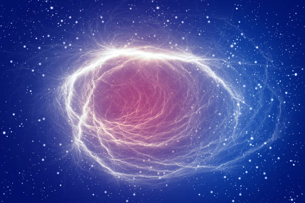 istock Blue and purple space - abstract background. 1134905265