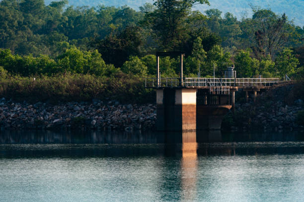 Floodgate at the reservoir