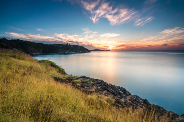 istock beauty sunset with coastline 1134907487