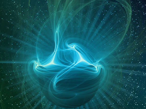 istock Abstract blue - turquoise background of fantasy space. 1134907695