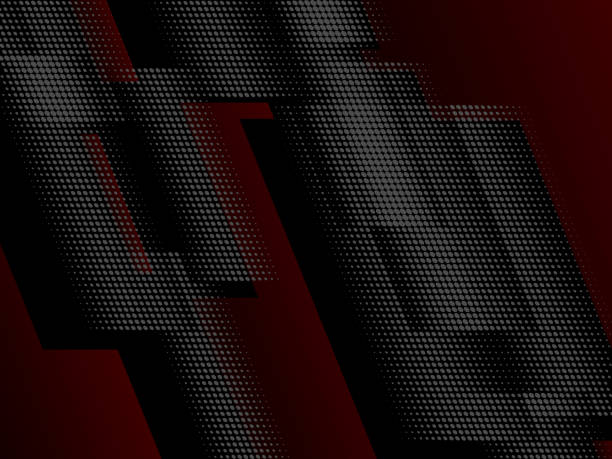istock Abstract conceptual halftone background dark-red colors of modern pattern. red glow 1134908510