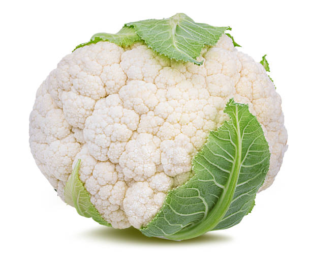 istock Cauliflower isolated on white background with clipping path 1134912924