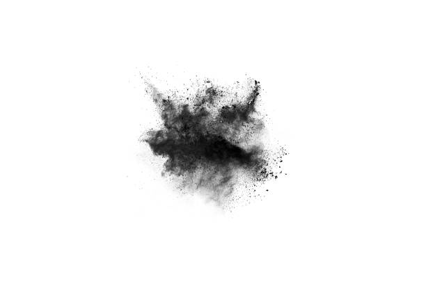 istock particles of charcoal on white background,abstract powder splatted on white background 1134914514