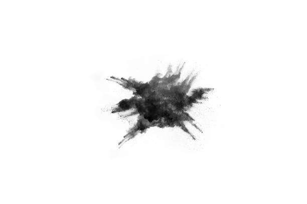 istock particles of charcoal on white background,abstract powder splatted on white background 1134914523